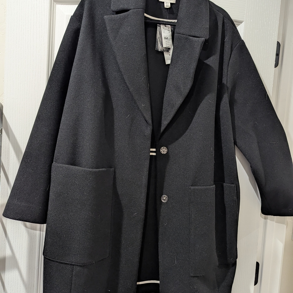 Topshop Black Coat